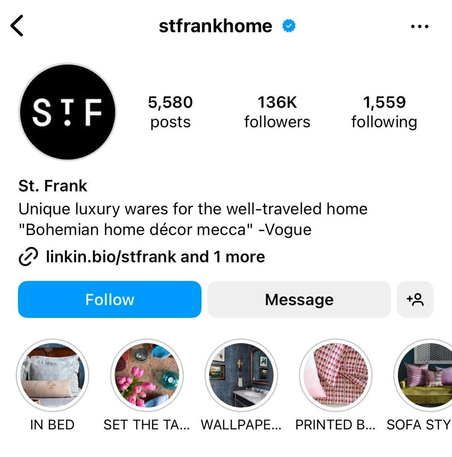 St Frank's Instagram profile
