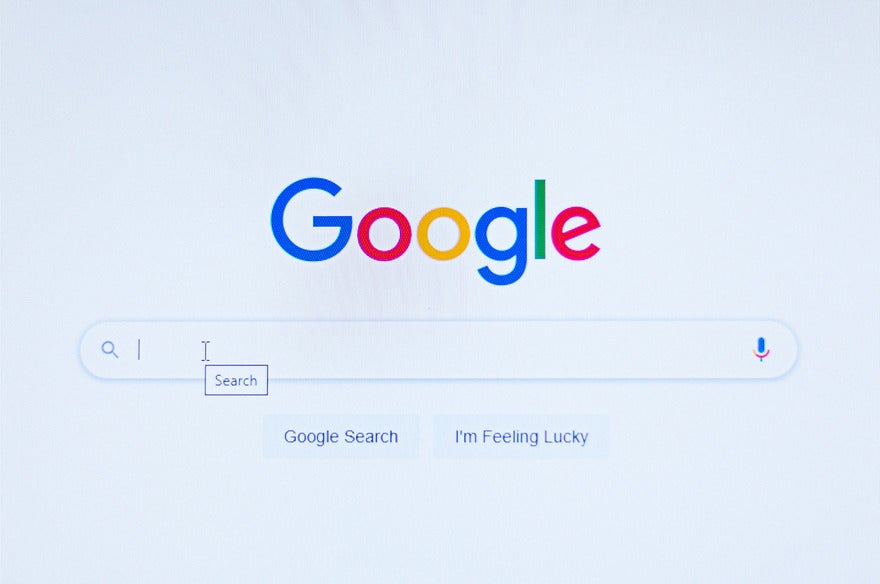 Google search bar homepage