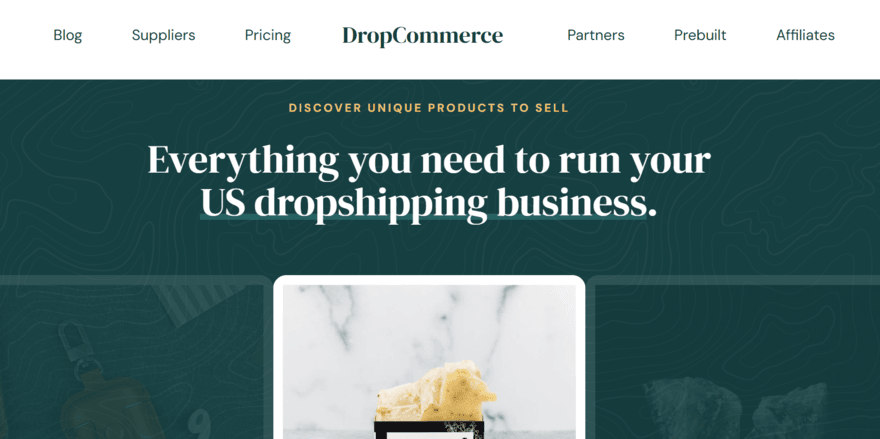 DropCommerce homepage