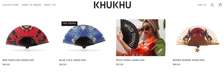 Hand fans by Khu Khu