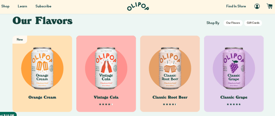 Olipop prebiotic soda flavors