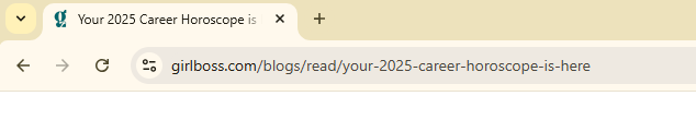 Girlboss blog post with a date in the URL